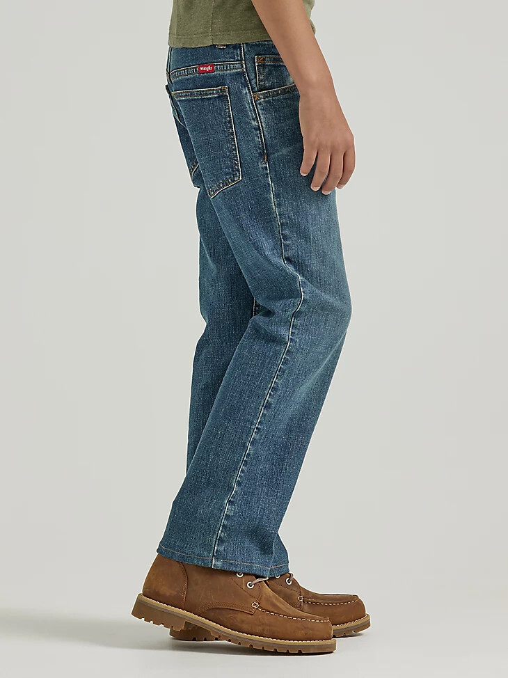 wrangler five star classic stretch bootcut jeans für jungen husky wasteland