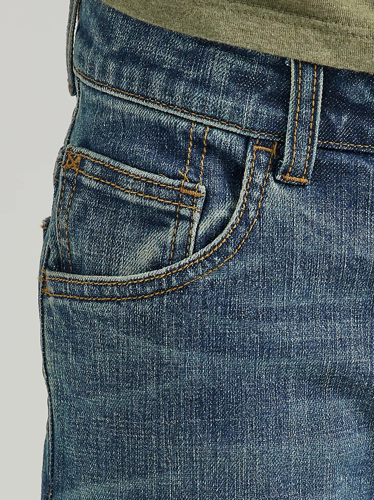 wrangler five star classic stretch bootcut jeans für jungen husky wasteland