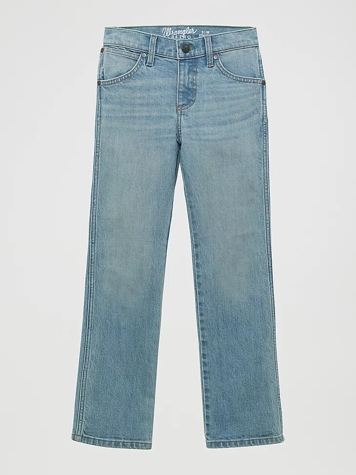 mendenhall wrangler retro slim straight jeans für jungen 4-20