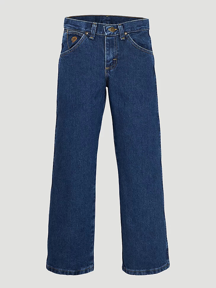 george strait cowboy cut kollektion von wrangler für jungen original fit jeans 4-7 schwerer stone denim