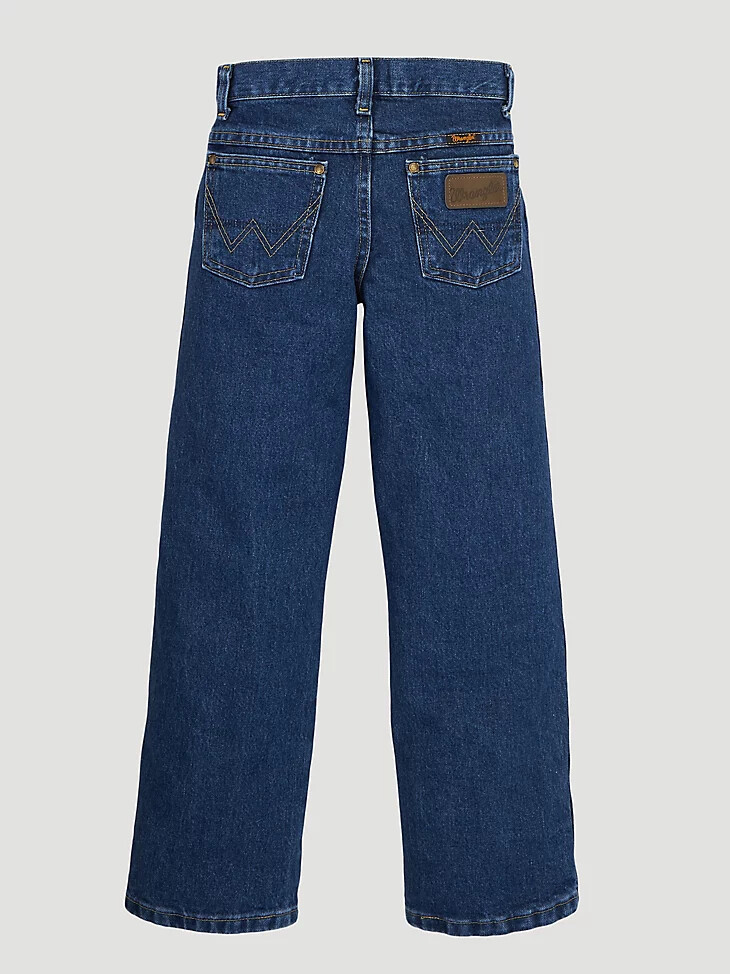 george strait cowboy cut kollektion von wrangler für jungen original fit jeans 4-7 schwerer stone denim