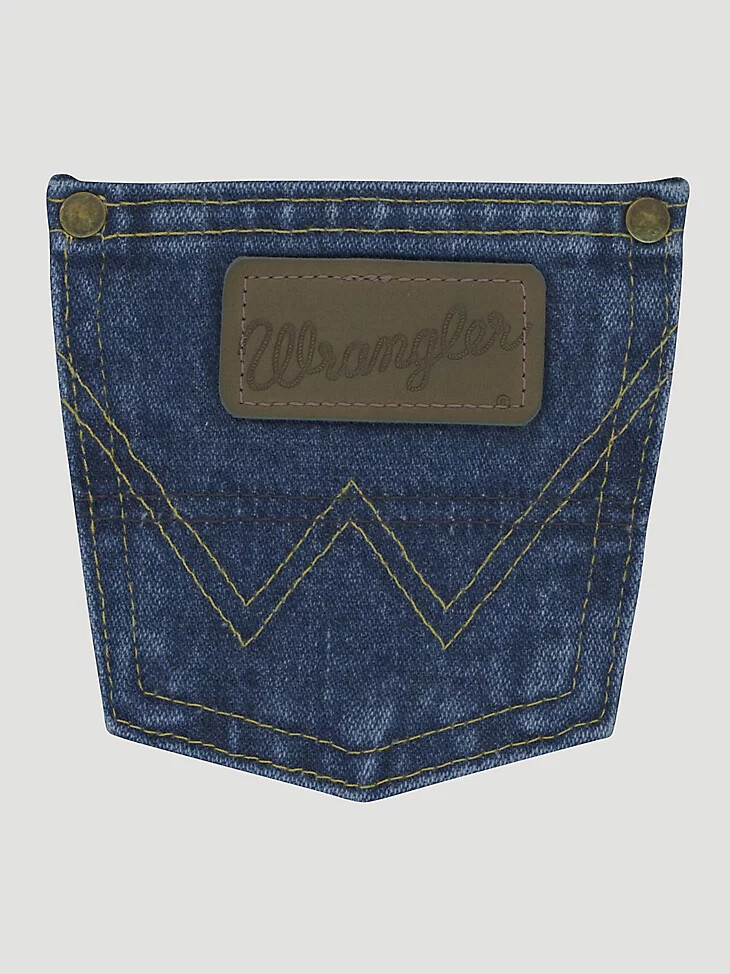 george strait cowboy cut kollektion von wrangler für jungen original fit jeans 4-7 schwerer stone denim