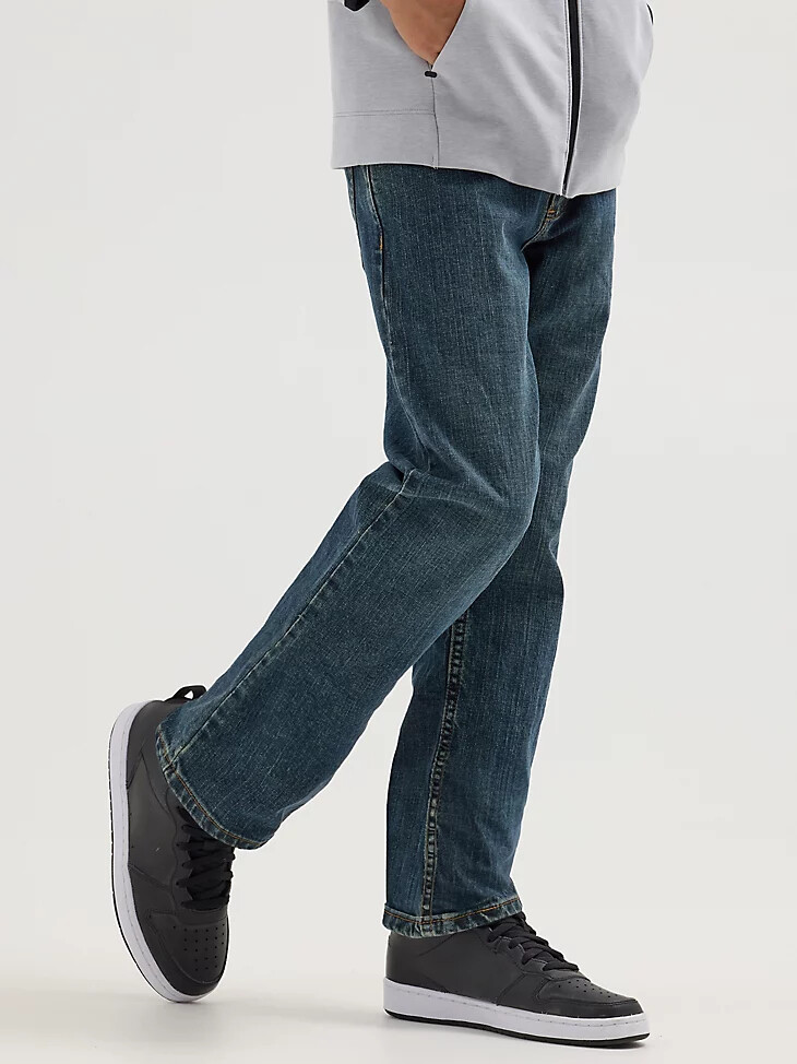 wrangler five star classic straight fit jeans für jungen husky sunkissed denim