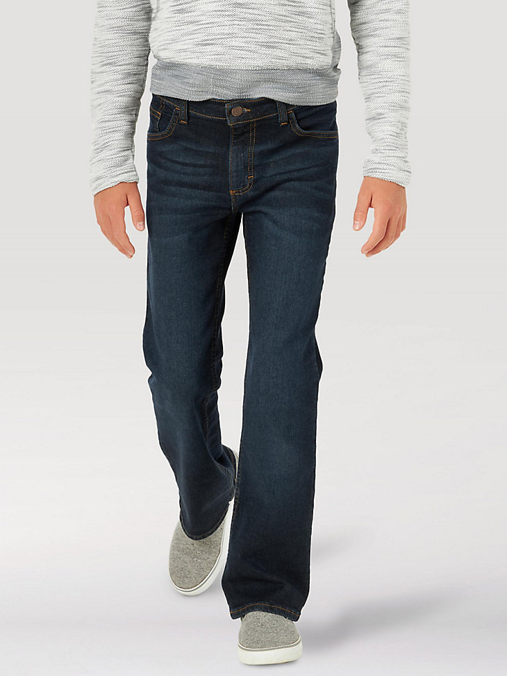 wrangler five star flex bootcut jeans für jungen 8-16 tiefes indigo