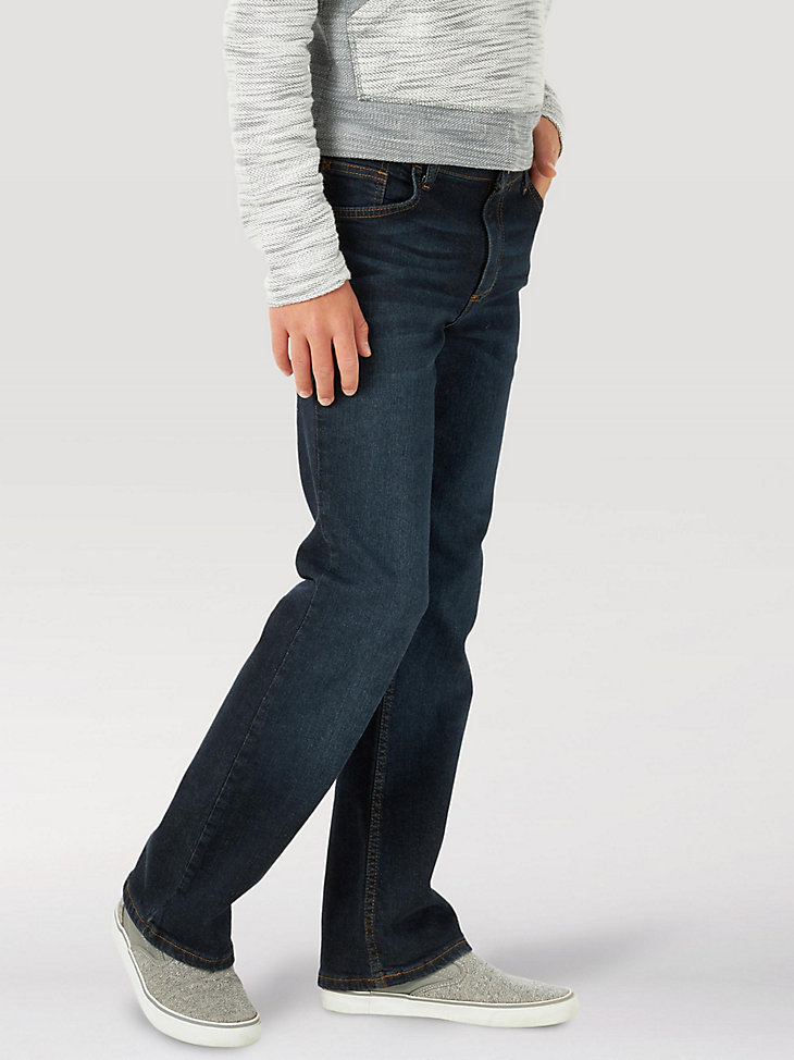 wrangler five star flex bootcut jeans für jungen 8-16 tiefes indigo