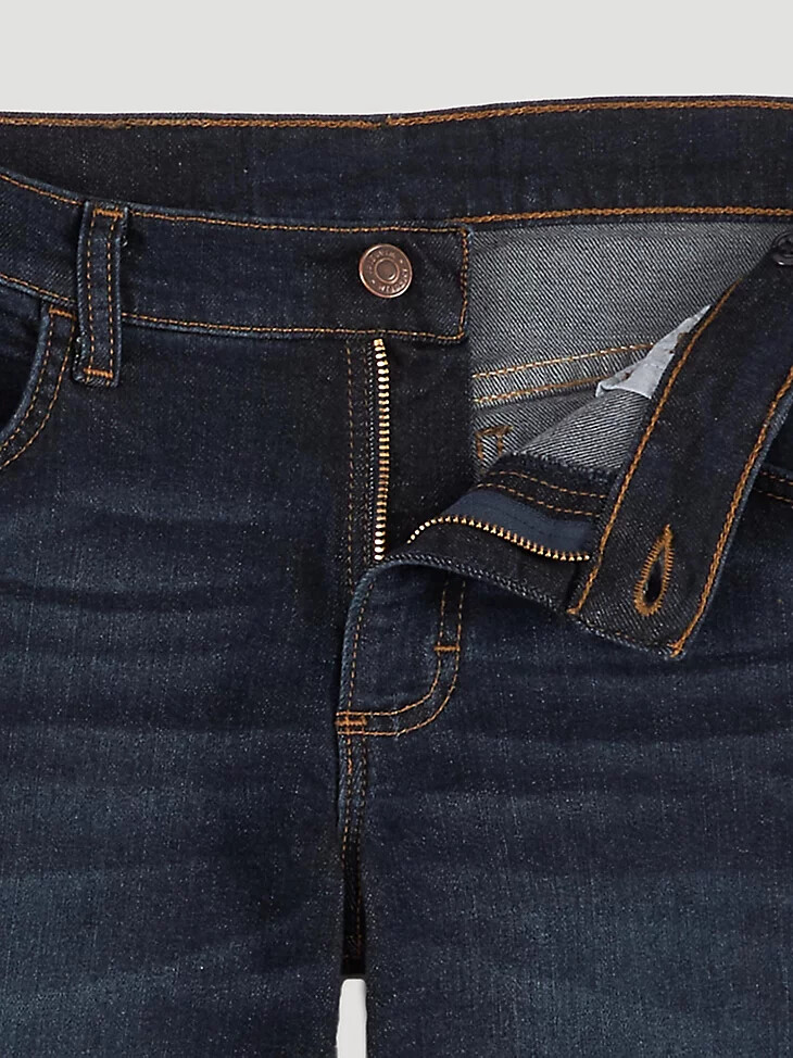 wrangler five star flex bootcut jeans für jungen 8-16 tiefes indigo
