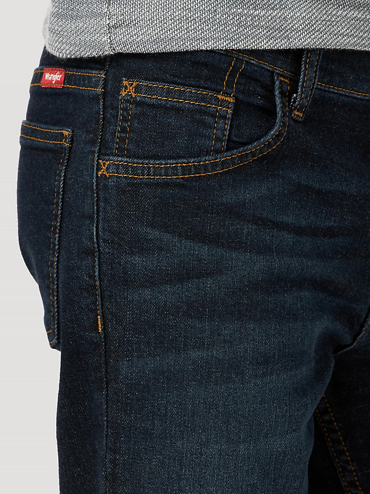 wrangler five star flex bootcut jeans für jungen 8-16 tiefes indigo