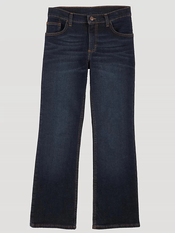 wrangler five star flex bootcut jeans für jungen 8-16 tiefes indigo