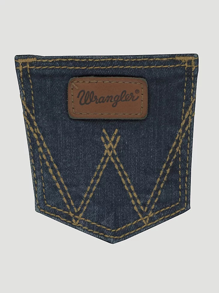 baby-jungen-westernjeans mit verstellbarem bund dunkelblau