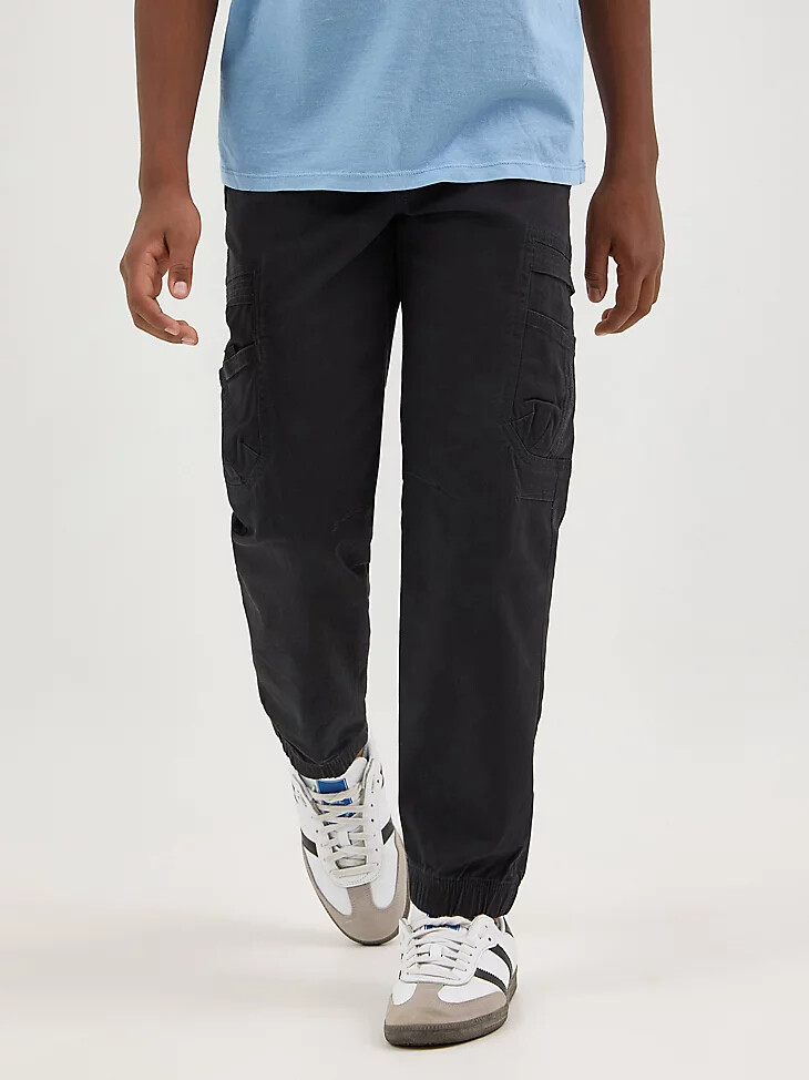 wrangler free to stretch gamer cargohose für jungen 8-16 george black