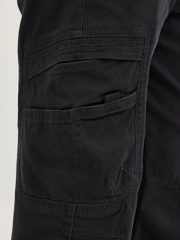 wrangler free to stretch gamer cargohose für jungen 8-16 george black