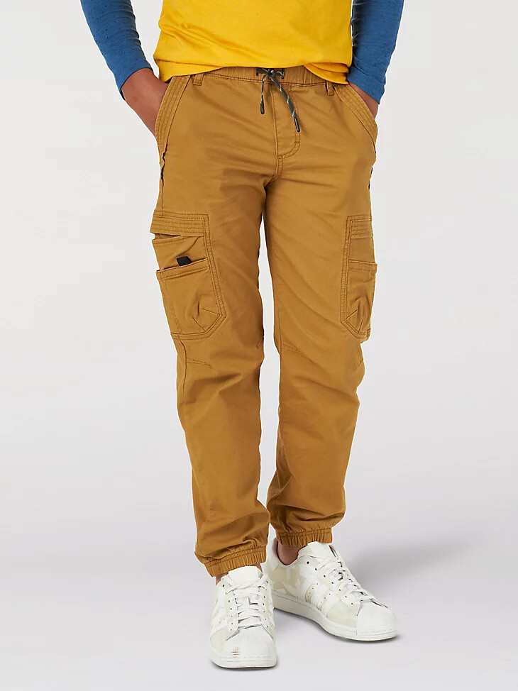 wrangler free to stretch gamer cargohose für jungen 4-7 medaille bronze