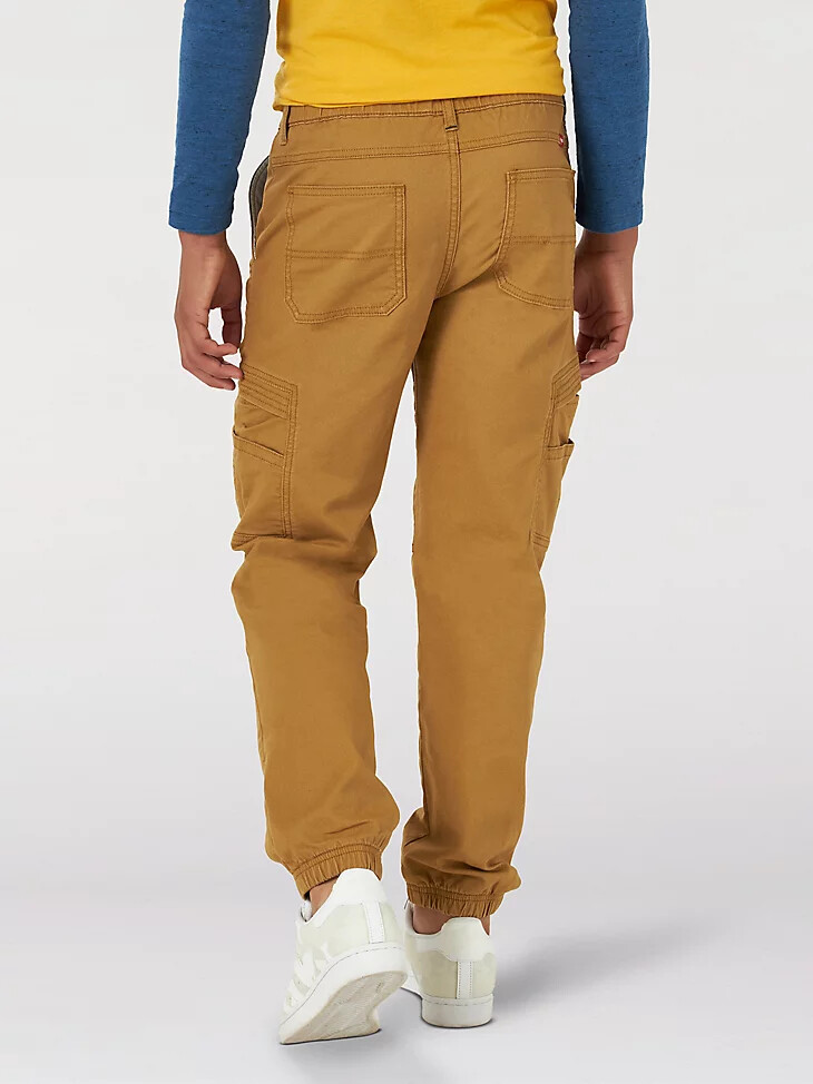 wrangler free to stretch gamer cargohose für jungen 4-7 medaille bronze