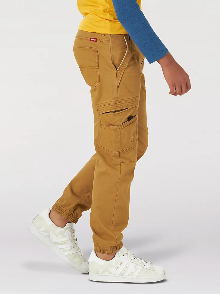 wrangler free to stretch gamer cargohose für jungen 4-7 medaille bronze
