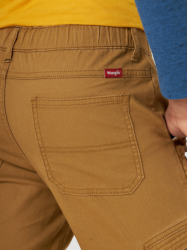 wrangler free to stretch gamer cargohose für jungen 4-7 medaille bronze