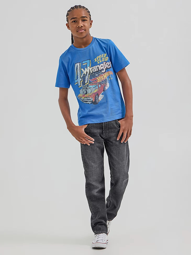 wrangler x hot wheels jungen speed club t-shirt blau