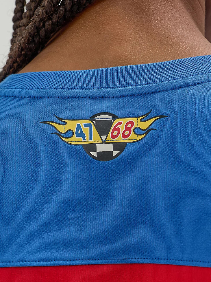 wrangler x hot wheels jungen-t-shirt mit farbblock-design mehrfarbig