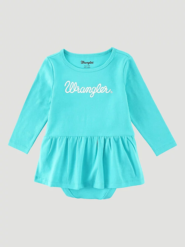 langarm-body mit logo und rock für babys keramik