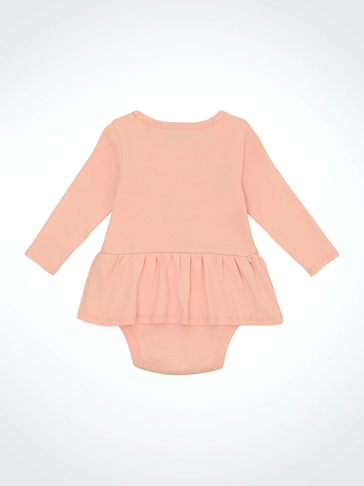 baby-mädchen-body mit western-motiv und rock rosa