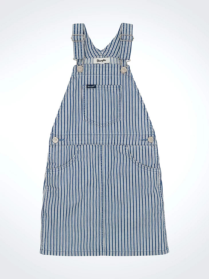 mädchen-wrangler-streifenrock ganz in blau