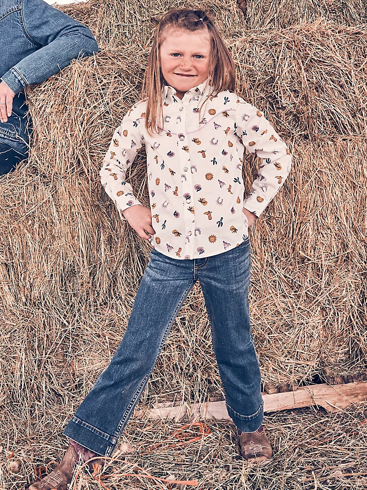 wrangler retro jeanshose für mädchen 4-18 darci