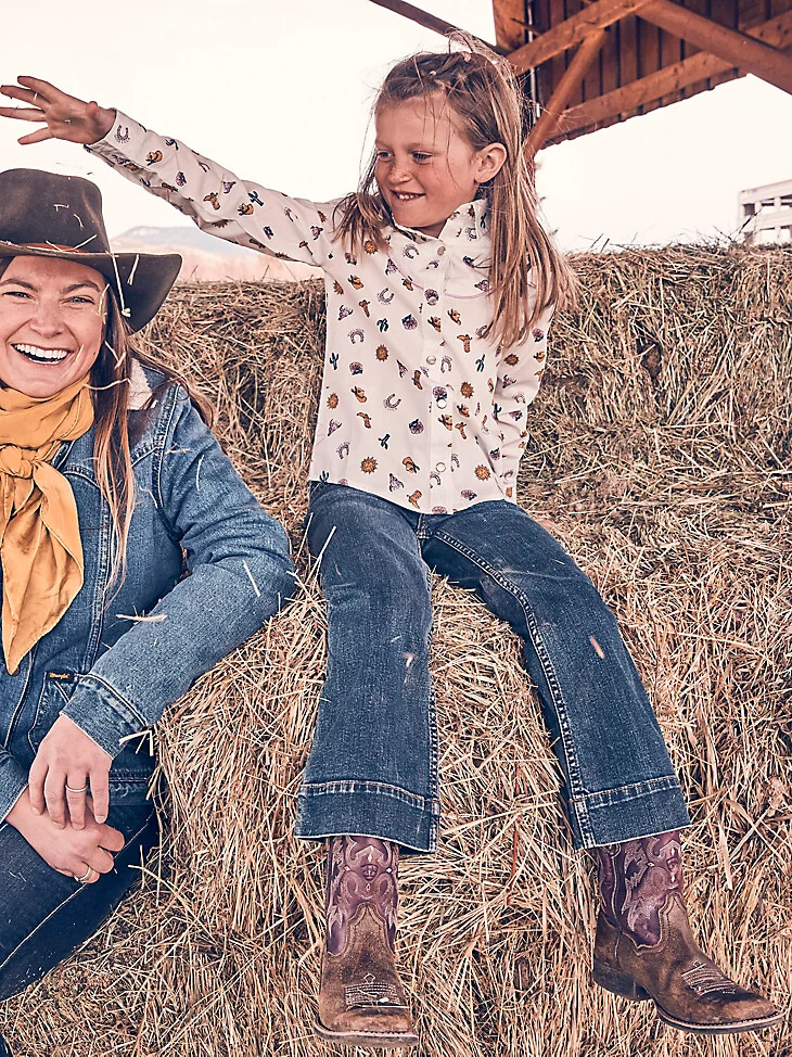 wrangler retro jeanshose für mädchen 4-18 darci