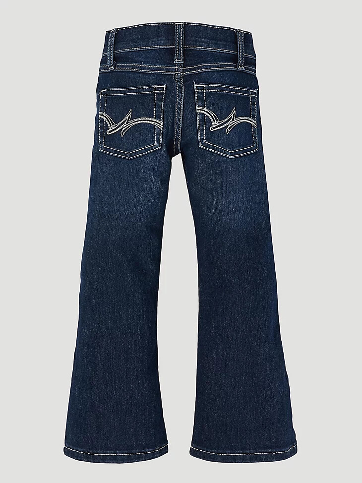wrangler retro bootcut-jeans für mädchen 4-18 dunkelblau