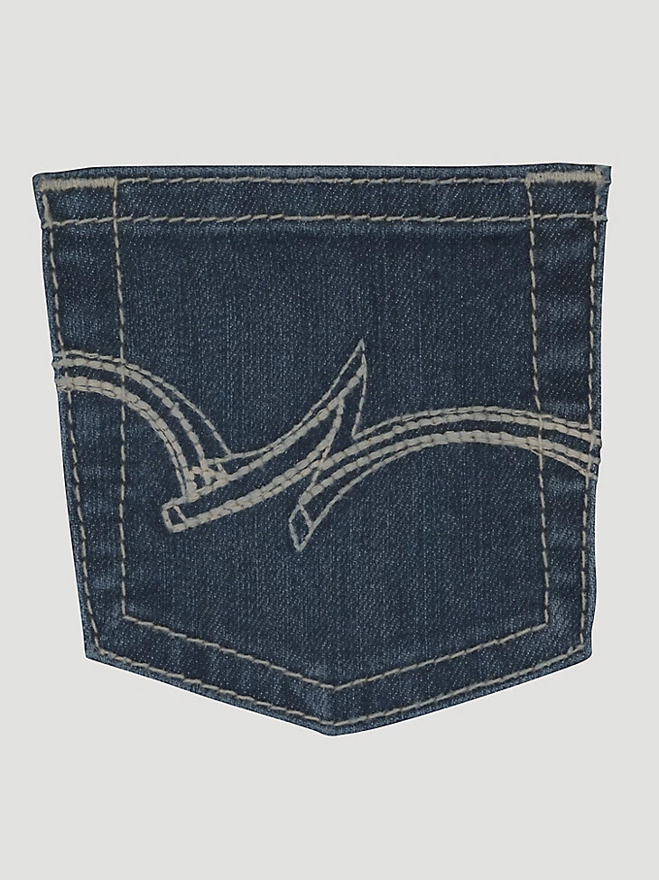 wrangler retro bootcut-jeans für mädchen 4-18 dunkelblau