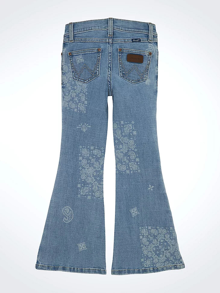 mädchen wrangler bandana flare jean melody