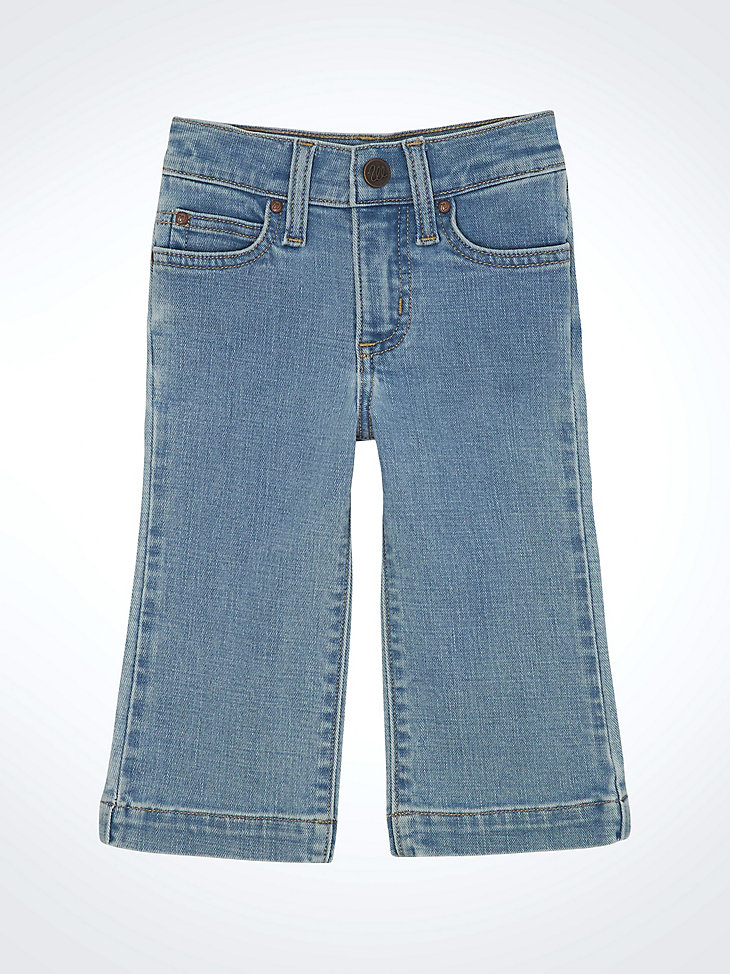 weite hose für kleine mädchen jeansoliv
