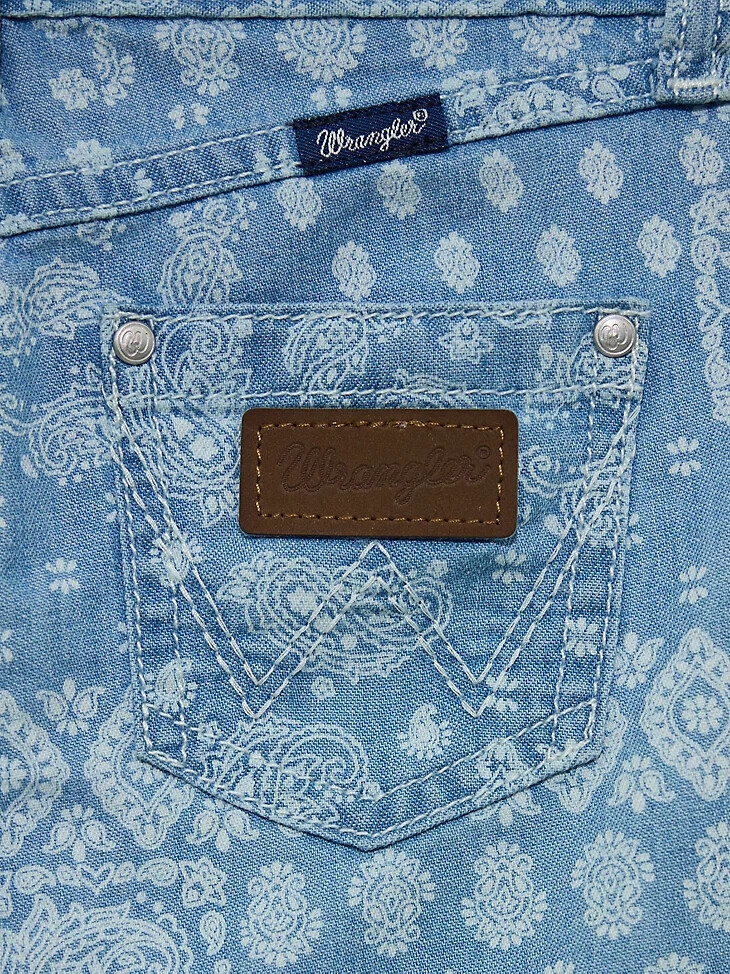 mädchen wrangler bandana jeansrock elaina
