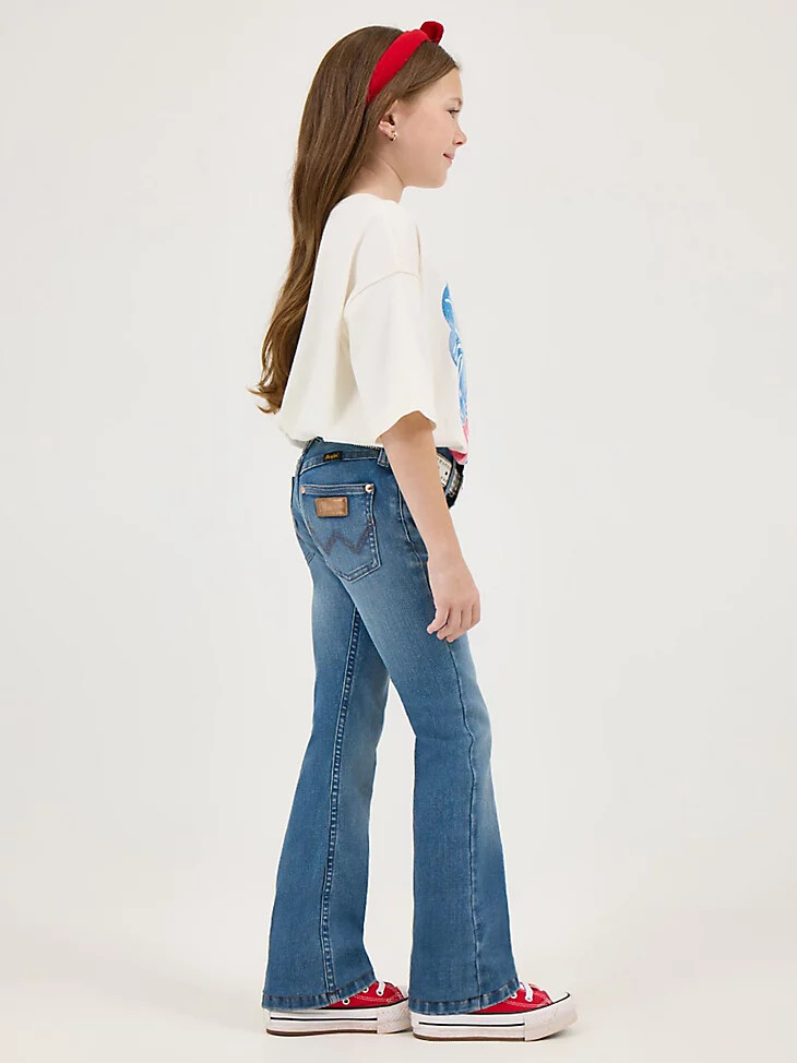 wrangler x lainey wilson stiefeletten für mädchen wrangler blue wash