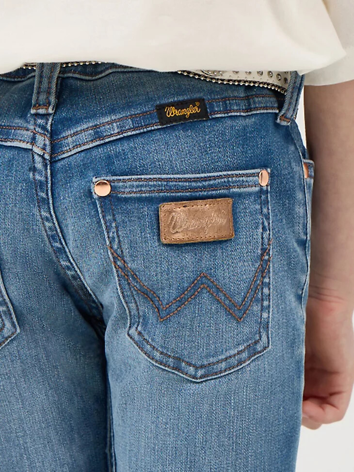 wrangler x lainey wilson stiefeletten für mädchen wrangler blue wash