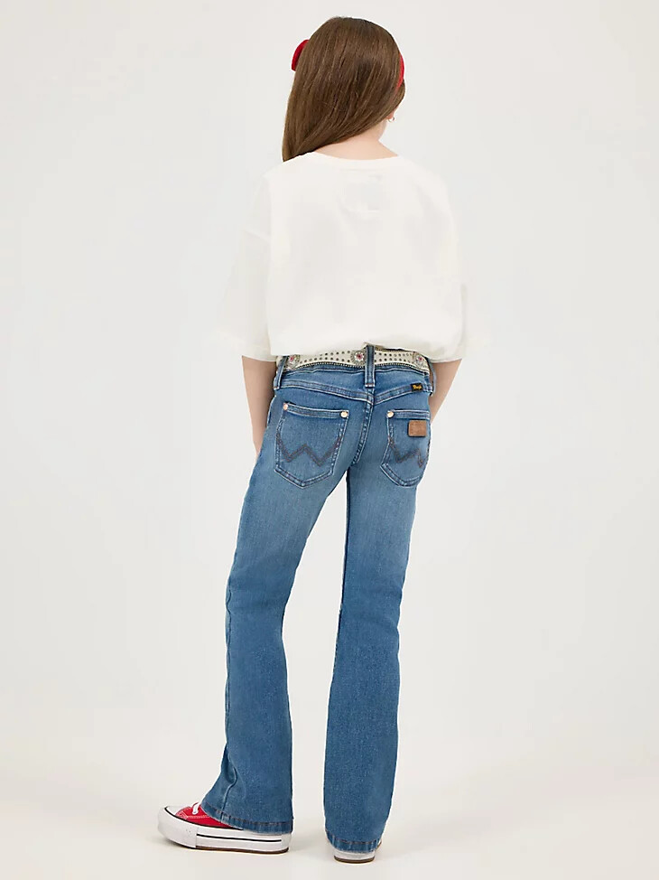 wrangler x lainey wilson stiefeletten für mädchen wrangler blue wash