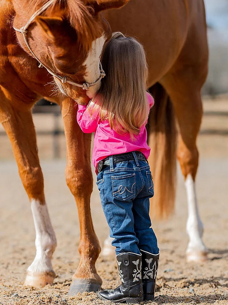 western-jeans mit 5 taschen für babys