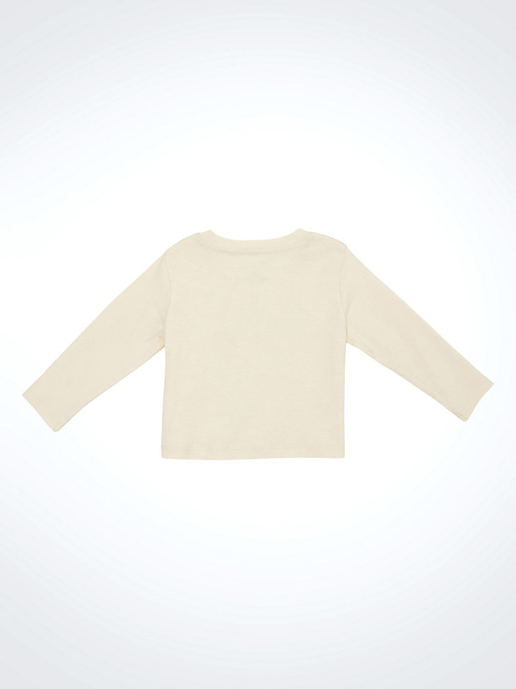 langarmshirt mit western-motiv für kleine mädchen weiß