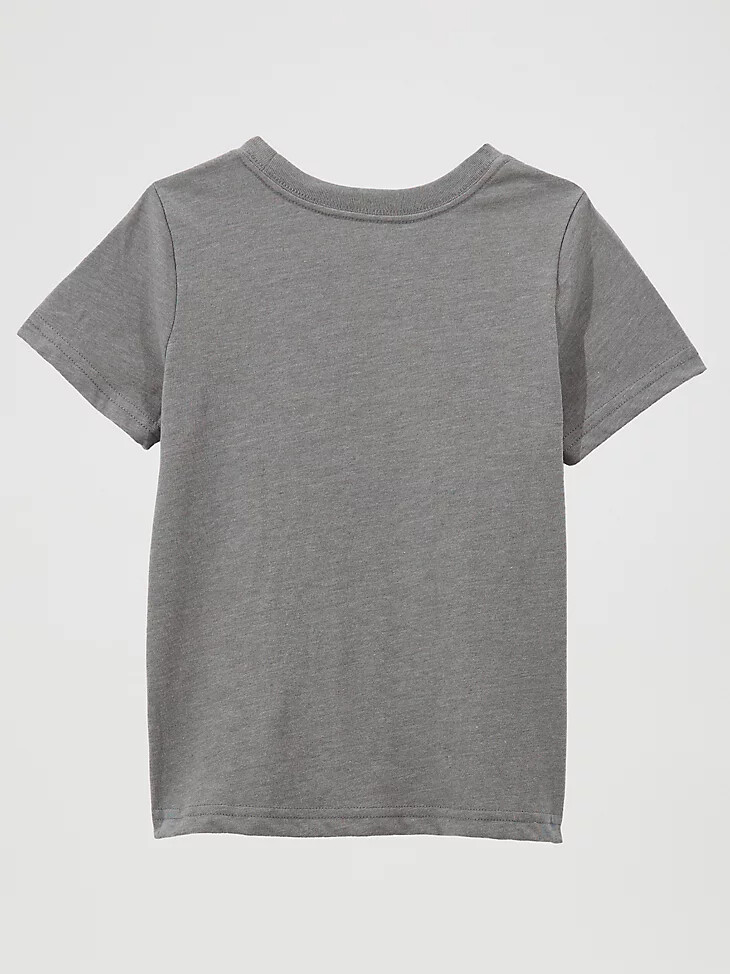 t-shirt mit logo-grafik für kleine mädchen zinn