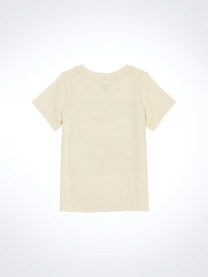 mädchen wrangler western grafik t-shirt weiß